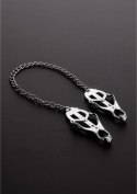 Steel - Zacisk na sutek Clover z łańcuszkiem Steel by Shots
