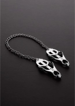 Steel - Zacisk na sutek Clover z łańcuszkiem Steel by Shots