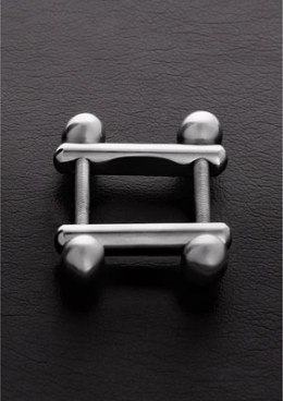 Steel - Zacisk sutkowy z dwoma końcówkami kulkowymi Steel by Shots