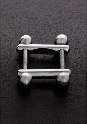 Steel - Zacisk sutkowy z dwoma końcówkami kulkowymi Steel by Shots Steel - Zacisk sutkowy z dwoma końcówkami kulkowymi Steel by Shots