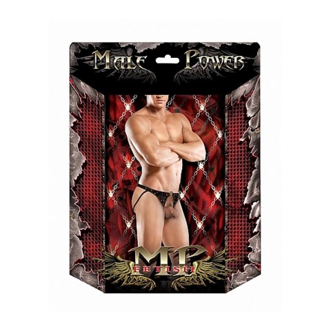 Stringi skórzane z otwarty kroczem SM Male Power Male Power Stringi skórzane z otwarty kroczem SM Male Power Male Power