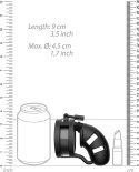 Klatka na penisa z kulką Ballsplitter - 9 cm ManCage by Shots