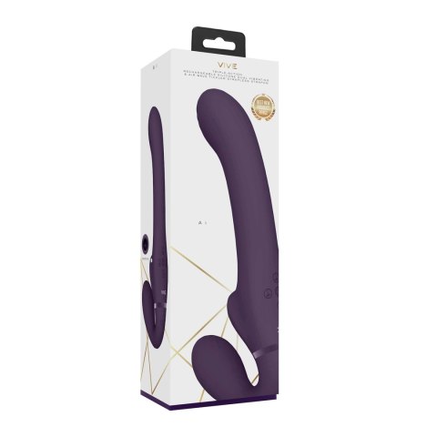 Vive - Podwójny wibrujący strapon Air Wave - Ai VIVE by Shots Vive - Podwójny wibrujący strapon Air Wave - Ai VIVE by Shots