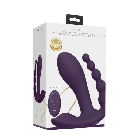 Vive - Wibrator z podwójną penetracją Kata VIVE by Shots Vive - Wibrator z podwójną penetracją Kata VIVE by Shots