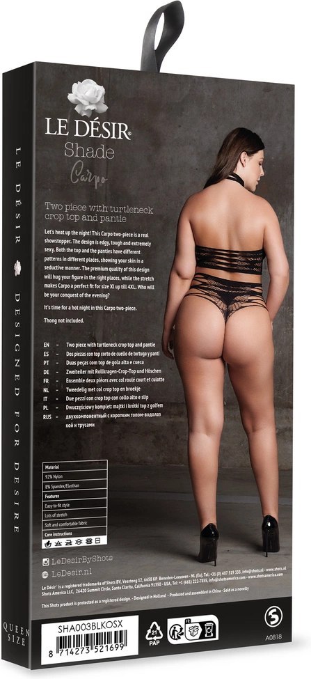 El desir - Dwuczęsćiowy zestaw Carpo Plus Size Le Désir by Shots El desir - Dwuczęsćiowy zestaw Carpo Plus Size Le Désir by Shots