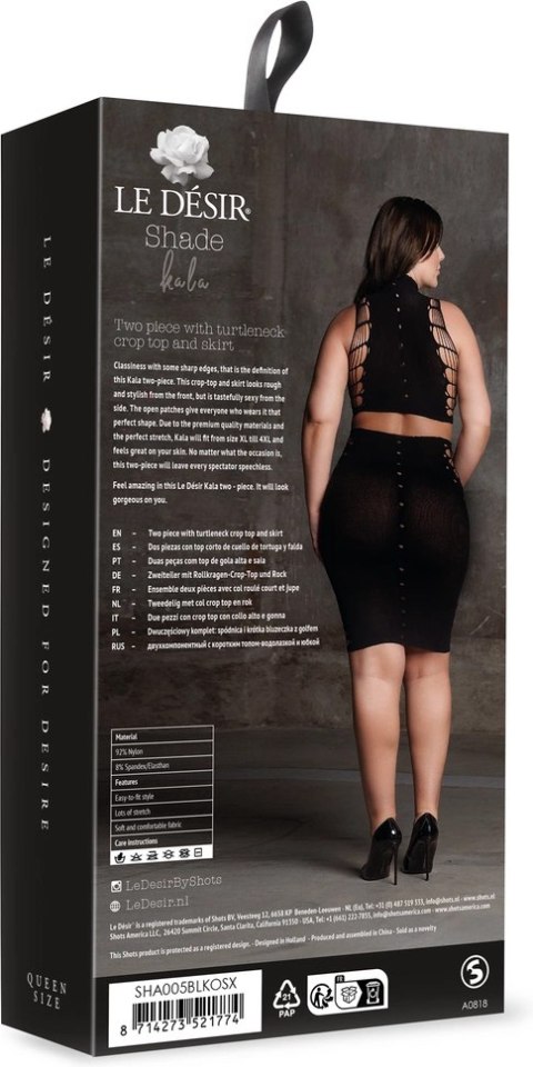 Le desir - Seksowny zestaw top + spódnica modelująca Plus Size Le Désir by Shots Le desir - Seksowny zestaw top + spódnica modelująca Plus Size Le Désir by Shots