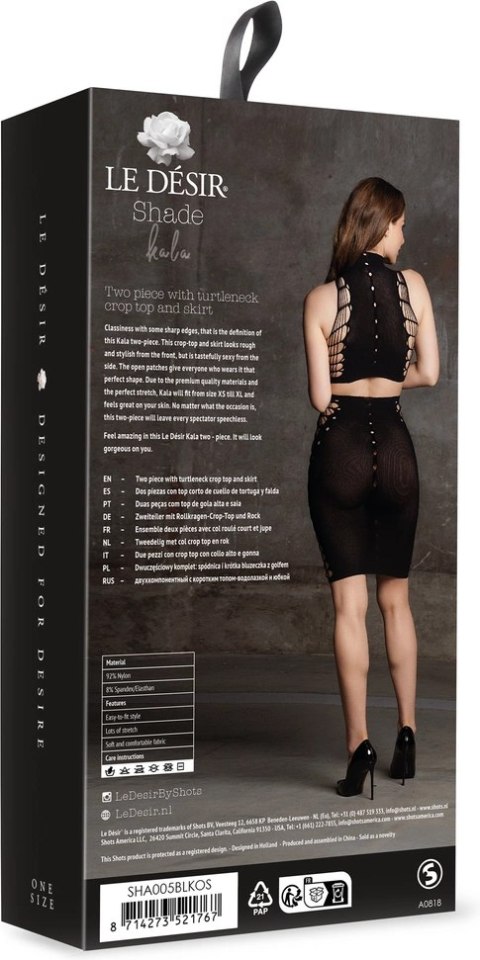 Le desir - Seksowny zestaw top + spódnica modelująca S - XL Le Désir by Shots Le desir - Seksowny zestaw top + spódnica modelująca S - XL Le Désir by Shots