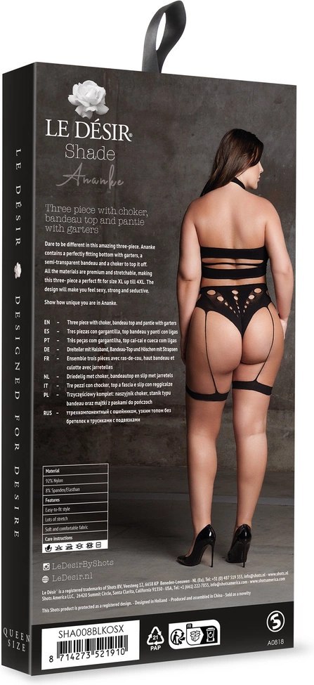 Le desir - Trzyczęściowy zestaw Ananke Plus Size Le Désir by Shots Le desir - Trzyczęściowy zestaw Ananke Plus Size Le Désir by Shots
