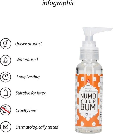 S-line by Shots - Lubrykant do seksu analnego Numb Your Bum 100 ml S-Line by Shots S-line by Shots - Lubrykant do seksu analnego Numb Your Bum 100 ml S-Line by Shots