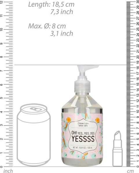 S-line by shots - Lubrykant na bazie wody Oh yes yes 500 ml S-Line by Shots S-line by shots - Lubrykant na bazie wody Oh yes yes 500 ml S-Line by Shots