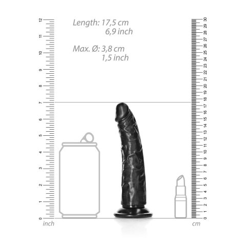RealRock - Cienkie realistyczne dildo z przyssawką 15,5 cm RealRock by Shots RealRock - Cienkie realistyczne dildo z przyssawką 15,5 cm RealRock by Shots