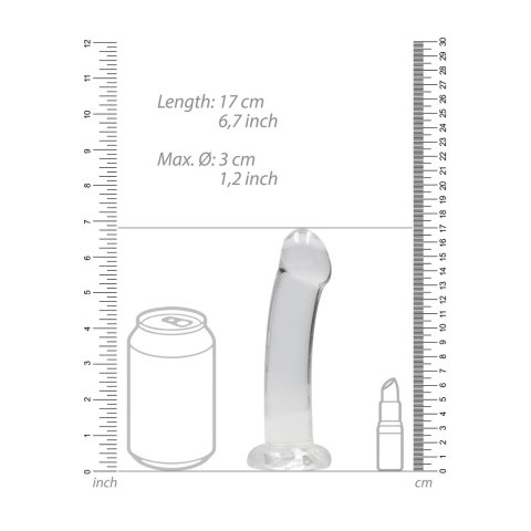 RealRock - Dildo z przyssawką gładkie 17 cm RealRock by Shots RealRock - Dildo z przyssawką gładkie 17 cm RealRock by Shots