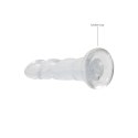 RealRock - Dildo z przyssawką karbowane 17 cm RealRock by Shots