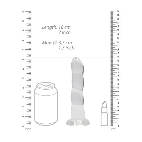 RealRock - Dildo z przyssawką karbowane 17 cm RealRock by Shots RealRock - Dildo z przyssawką karbowane 17 cm RealRock by Shots