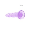 RealRock - Dildo z przyssawką karbowane 17 cm RealRock by Shots