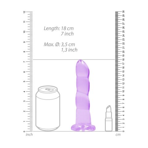 RealRock - Dildo z przyssawką karbowane 17 cm RealRock by Shots RealRock - Dildo z przyssawką karbowane 17 cm RealRock by Shots
