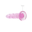 RealRock - Dildo z przyssawką karbowane 17 cm RealRock by Shots