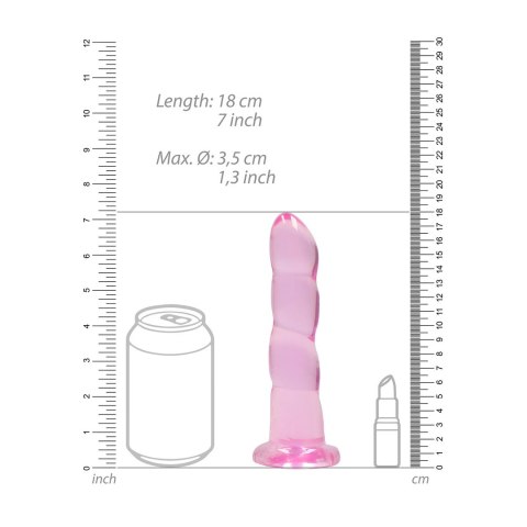 RealRock - Dildo z przyssawką karbowane 17 cm RealRock by Shots RealRock - Dildo z przyssawką karbowane 17 cm RealRock by Shots