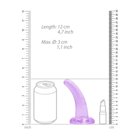RealRock - Dildo z przyssawką zakrzywione 11,5 cm RealRock by Shots RealRock - Dildo z przyssawką zakrzywione 11,5 cm RealRock by Shots