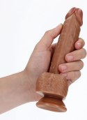 RealRock - Proste realistyczne dildo z jądrami i przyssawką 18 cm RealRock by Shots