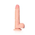 RealRock - Proste realistyczne dildo z jądrami i przyssawką 18 cm RealRock by Shots