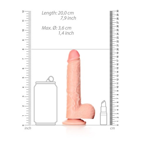 RealRock - Proste realistyczne dildo z jądrami i przyssawką 18 cm RealRock by Shots RealRock - Proste realistyczne dildo z jądrami i przyssawką 18 cm RealRock by Shots