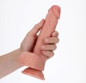 RealRock - Proste realistyczne dildo z jądrami i przyssawką 20,5 cm RealRock by Shots