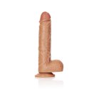 RealRock - Proste realistyczne dildo z jądrami i przyssawką 23 cm RealRock by Shots