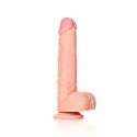 RealRock - Proste realistyczne dildo z jądrami i przyssawką 23 cm RealRock by Shots