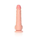 RealRock - Proste realistyczne dildo z jądrami i przyssawką 23 cm RealRock by Shots