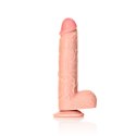 RealRock - Proste realistyczne dildo z jądrami i przyssawką 23 cm RealRock by Shots