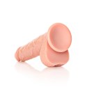 RealRock - Proste realistyczne dildo z jądrami i przyssawką 23 cm RealRock by Shots