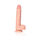 RealRock - Proste realistyczne dildo z jądrami i przyssawką 25,5 cm RealRock by Shots