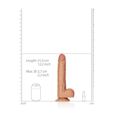 RealRock - Proste realistyczne dildo z jądrami i przyssawką 28 cm RealRock by Shots RealRock - Proste realistyczne dildo z jądrami i przyssawką 28 cm RealRock by Shots