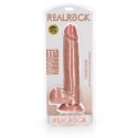 RealRock - Proste realistyczne dildo z jądrami i przyssawką 28 cm RealRock by Shots
