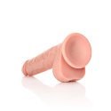 RealRock - Proste realistyczne dildo z jądrami i przyssawką 28 cm RealRock by Shots
