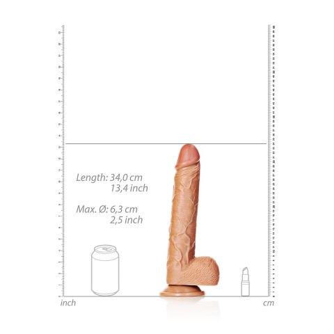 RealRock - Proste realistyczne dildo z jądrami i przyssawką 30,5 cm RealRock by Shots RealRock - Proste realistyczne dildo z jądrami i przyssawką 30,5 cm RealRock by Shots