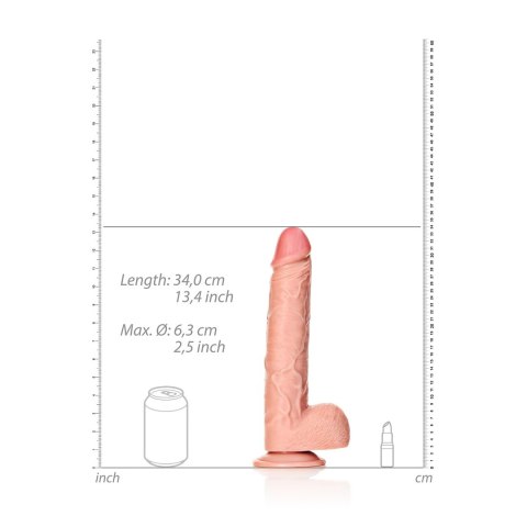 RealRock - Proste realistyczne dildo z jądrami i przyssawką 30,5 cm RealRock by Shots RealRock - Proste realistyczne dildo z jądrami i przyssawką 30,5 cm RealRock by Shots