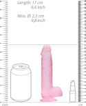 RealRock - Realistyczne dildo z jądrami 15 cm RealRock by Shots