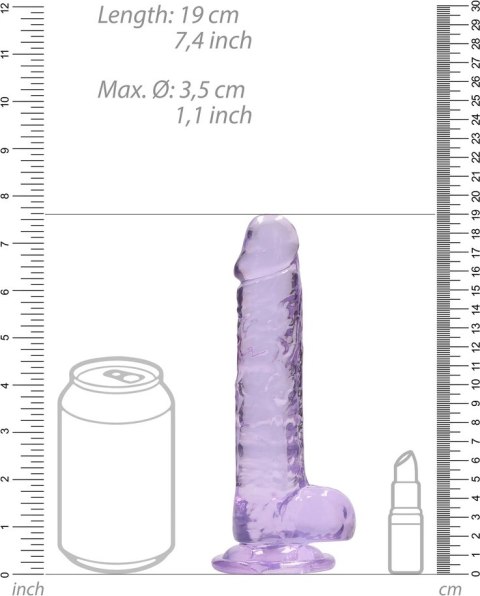 RealRock - Realistyczne dildo z jądrami 18 cm RealRock by Shots RealRock - Realistyczne dildo z jądrami 18 cm RealRock by Shots