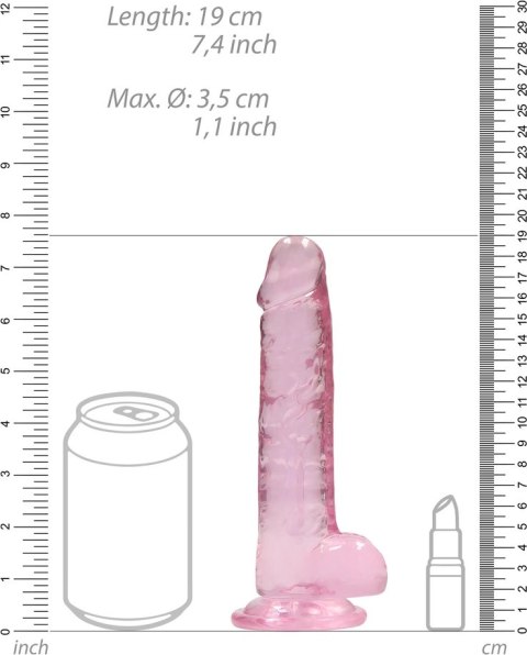RealRock - Realistyczne dildo z jądrami 18 cm RealRock by Shots RealRock - Realistyczne dildo z jądrami 18 cm RealRock by Shots