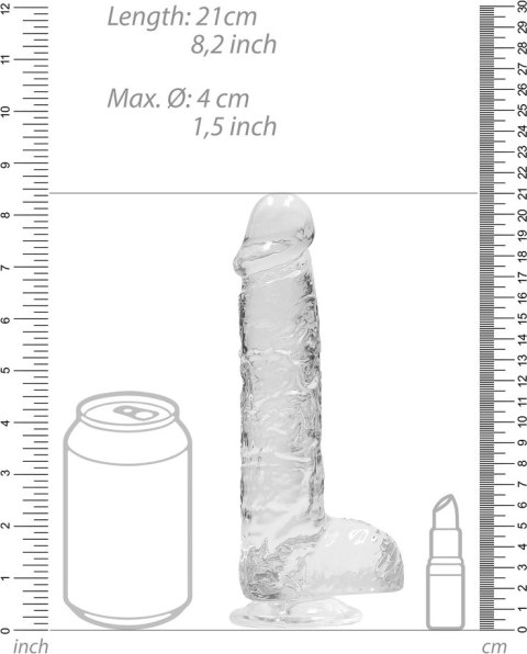 RealRock - Realistyczne dildo z jądrami 21 cm RealRock by Shots RealRock - Realistyczne dildo z jądrami 21 cm RealRock by Shots