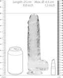 RealRock - Realistyczne dildo z jądrami 23 cm RealRock by Shots