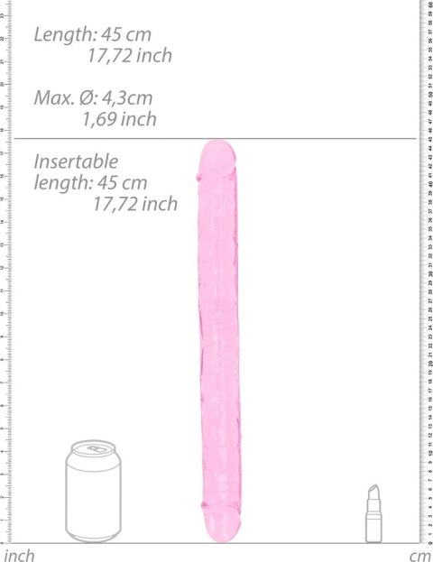 RealRock - Realistyczne podwójne dildo 45 cm RealRock by Shots RealRock - Realistyczne podwójne dildo 45 cm RealRock by Shots