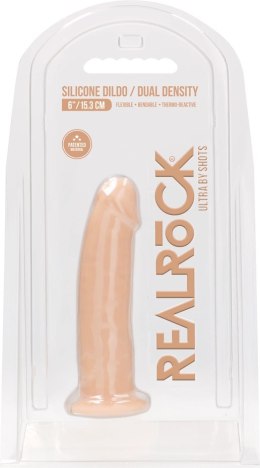 RealRock - Silikonowe dildo bez jąder 15 cm RealRock by Shots