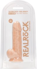 RealRock - Silikonowe dildo z jądrami 21,6 cm RealRock by Shots