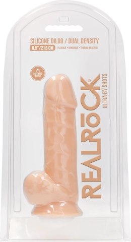 RealRock - Silikonowe dildo z jądrami 21,6 cm RealRock by Shots