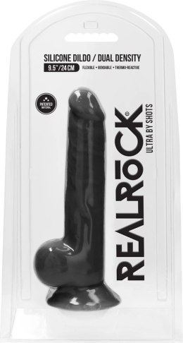 RealRock - Silikonowe dildo z jądrami 24 cm RealRock by Shots