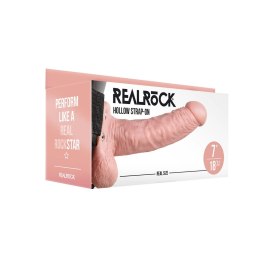 RealRock - Wibrator - dildo z jądrami na pasku 18 cm RealRock by Shots