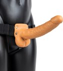 RealRock - Wibrator - dildo z jądrami na pasku 23 cm RealRock by Shots
